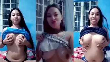 Gadis Mulus Pamer Dada Besar Bikin Sange Berat
