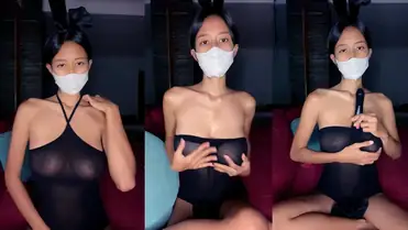 Jenna Kostum Bunny Transparan Goyang Liar Hot